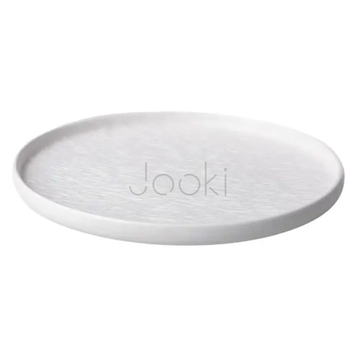 Тарелка керамическая 20 см плоская белая  Jooki