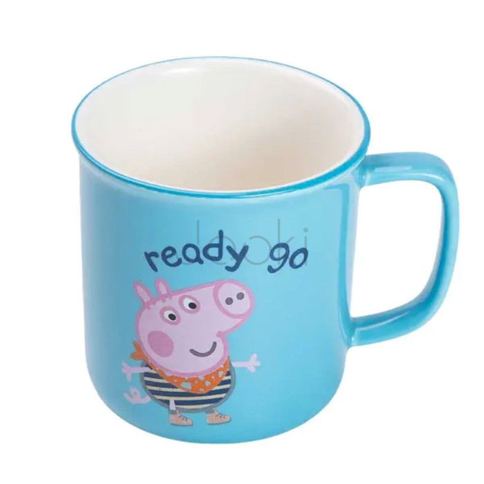 Набор из 6 чашек Peppa Pig, 150 мл, синий.  Jooki