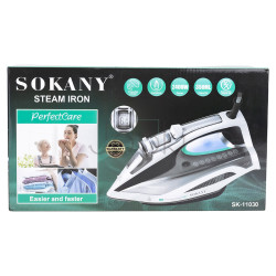 Утюг паровой ручной Sokany с керамической подошвой профессиональный для одежды 2400 Вт Jooki, глажка электрический Надійний вибір Jooki