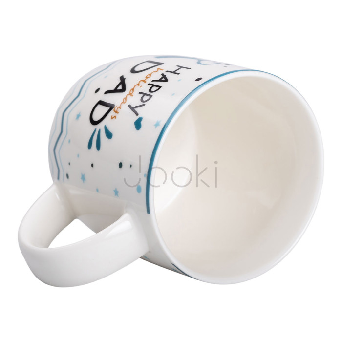 Кружка порцелянова з написами 450 (мл) Happy holidays dad RX-N240278HD  Jooki