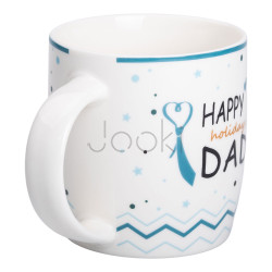 Кружка порцелянова з написами 450 (мл) Happy holidays dad RX-N240278HD  Jooki