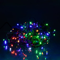 Новорічна гірлянда вулична Бахрома 6 м 105 LED чорний провід Мультиколор 6МBML Завжди під рукою 
