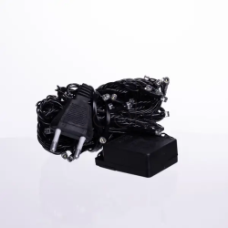 Новогодняя комнатная гирлянда нить 6 м 50 LED черный провод Белый W50LED6MBW  Jooki