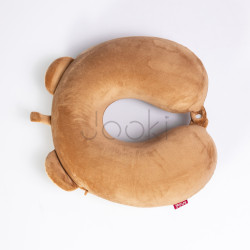 Подушка для шеи Cookie Bear U-образная, коричневый HP-56-1BR Удобство и стиль Jooki