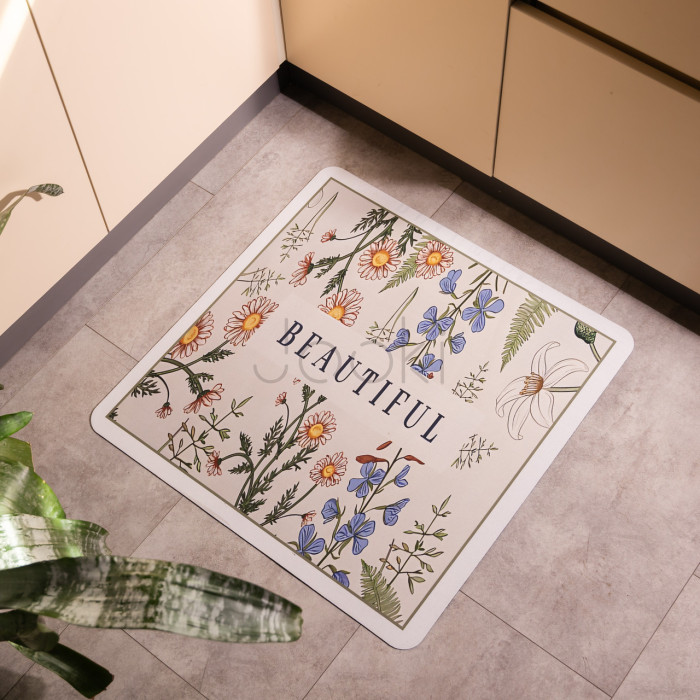 Килимок універсальний Beautiful 58*58 см діатомітовий Yiwu HP-42-160 Для комфорту кожного дня 