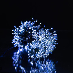 Гирлянда Конский хвост Мишура 640 LED 16 нитей 2 м зеленая, белый GarlandoPro D640L2MGW  Jooki