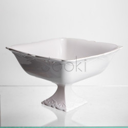 Ваза для фруктов на ножке фарфоровая Pearl 26,5*26,5 см Yiwu 120-YH-HG052