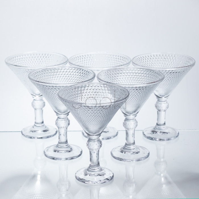 Набор бокалов для мартини Martini Glass 6 штук по 215 мл коктейльные HP-17-56  Jooki