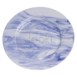 Столовый набор посуды 24 предмета на 6 персон Marble Clara фарфоровый Синий MD-24-3B  Jooki