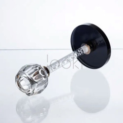 Стеклянный подсвечник Crystal Pillar 17 см на стол декоративный HP-7-27  Jooki