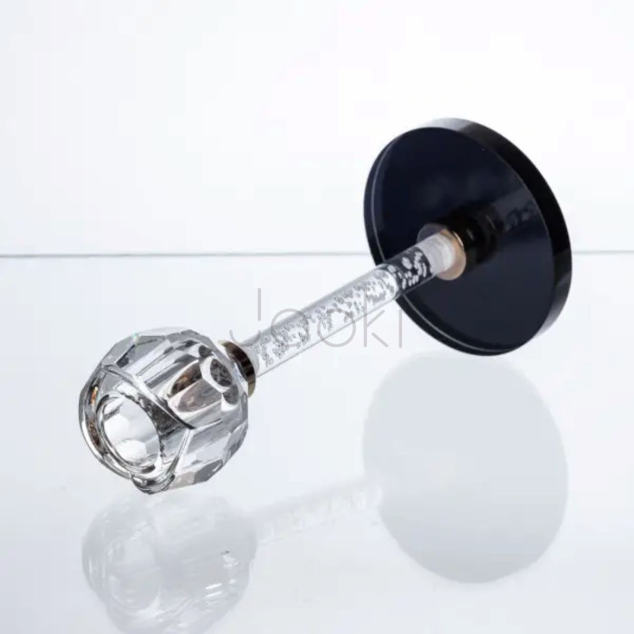 Стеклянный подсвечник Crystal Pillar 17 см на стол декоративный HP-7-27  Jooki