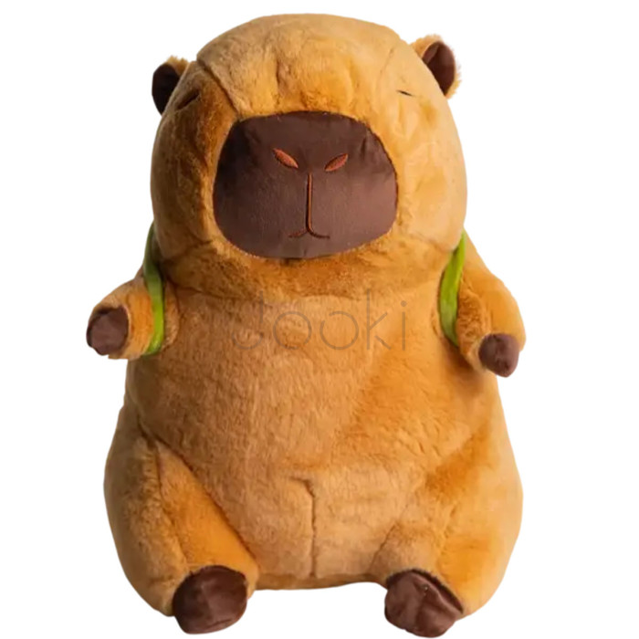Мягкая игрушка-подушка с пледом Капибара 110×140 (см) Коричневый 520-7 Продумано до деталей 