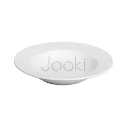 Тарелка суповая керамическая 23 см белая Практическое решение Jooki