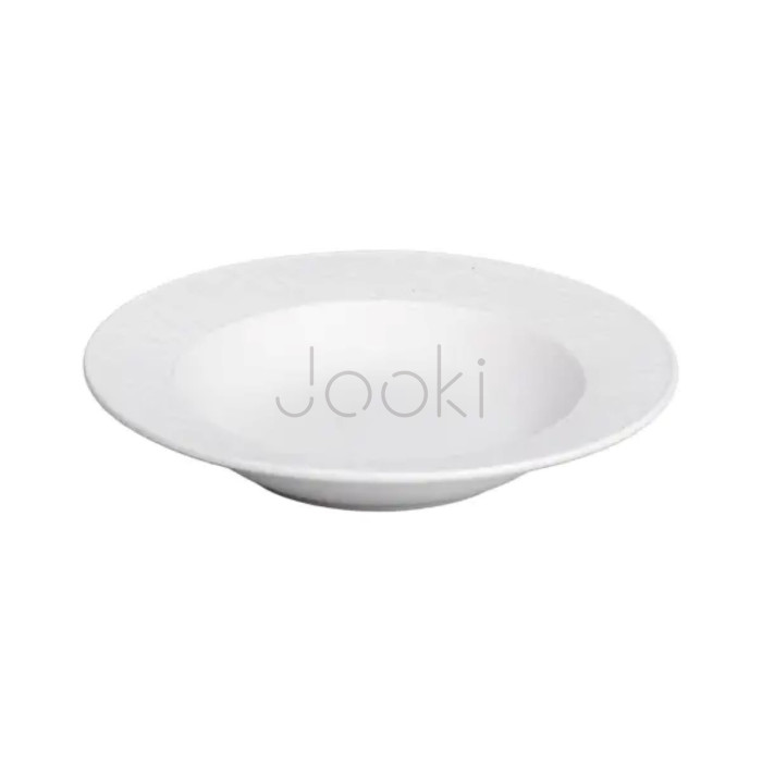 Тарелка суповая керамическая 23 см белая Практическое решение Jooki
