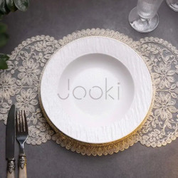 Тарелка суповая керамическая 23 см белая Практическое решение Jooki