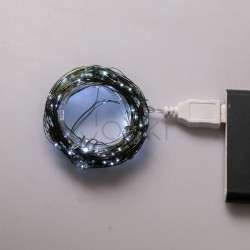 Гірлянда роса 20 метрів USB на 200 led світлодіодів крапля на зеленому дроті біла USB200L20MGW Функціональність Jooki