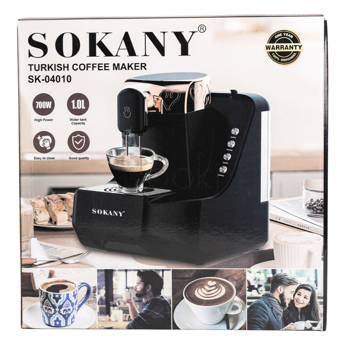 Кофемашина 700 Вт профессиональная электрическая кофеварка Sokany Продумано до деталей 