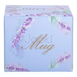 Кружка керамическая с цветочным принтом 400 (мл) для чая и кофе Белая Практическое решение Jooki