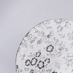 Килимок для сервірування столу Flowers 38 см, срібло HP-36327-12G Продумано до деталей 