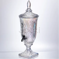 Лимонадница Crystal Trinity 2 литра с краном для сока мохито молока напитков HP-19-301 Надежный выбор Jooki
