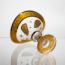 Конфетница стеклянная Bogema Gold 15 см Yiwu HP-34-134  Jooki