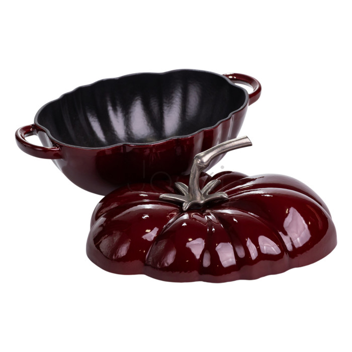 Кастрюля чугунная эмалированная Iron Tomato 2,5 л, бургунди Yiwu HP-FLG-20 burgundy  Jooki
