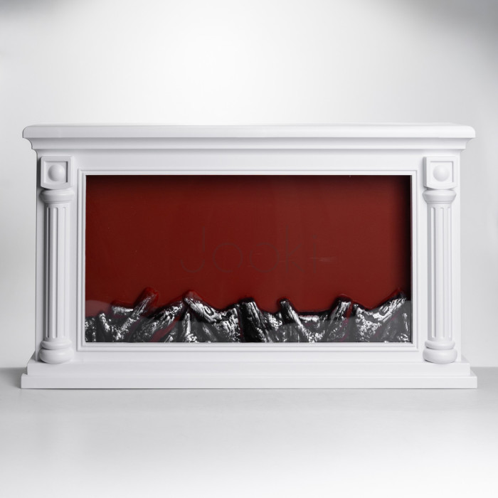 Камин декоративный с LED-подсветкой 64*13*37 см, белый Yiwu SP-60W  Jooki