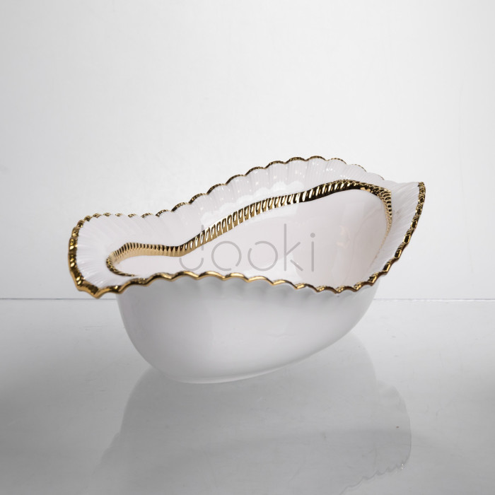 Салатниця порцелянова Sofia Gold 31 см Yiwu AP-23-1  Jooki