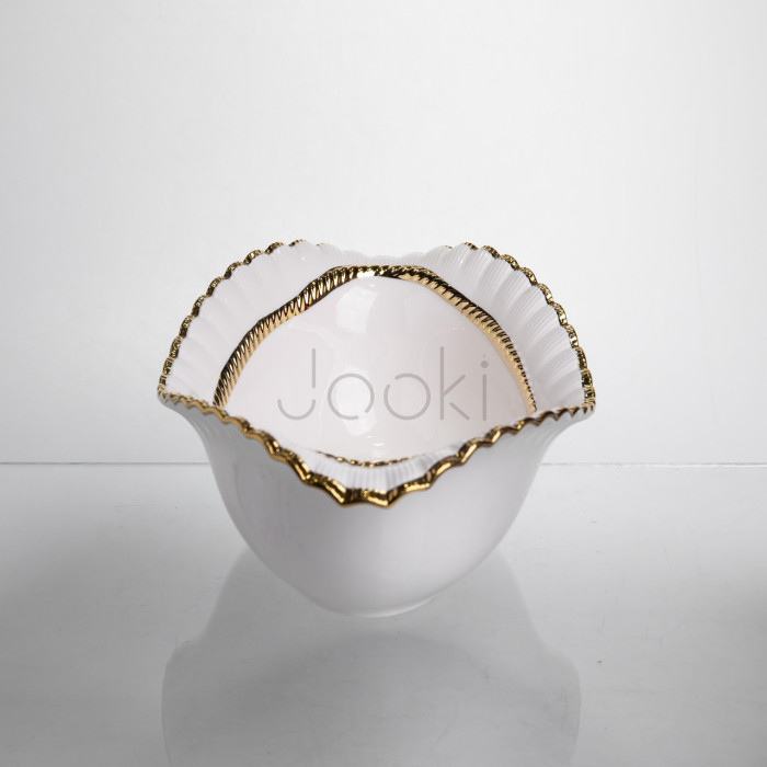 Салатниця порцелянова Sofia Gold 31 см Yiwu AP-23-1  Jooki