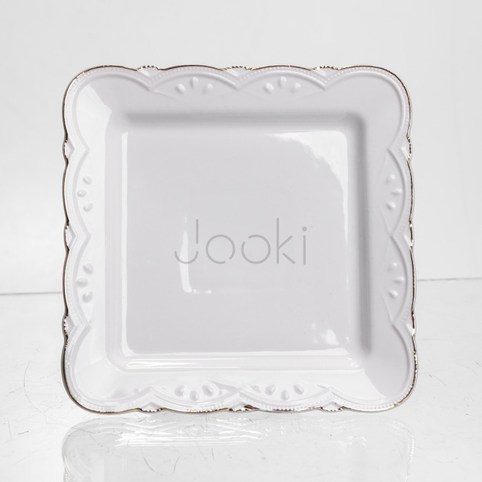 Блюдо сервировочное фарфоровое Pearl 15*15 см Yiwu 120-YH-HG046 Для комфорта каждый день 