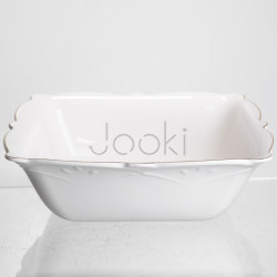 Салатница квадратная фарфоровая Pearl 26,5*26,5 см Yiwu HP-HK-C6  Jooki
