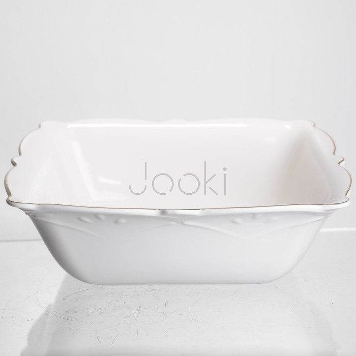 Салатница квадратная фарфоровая Pearl 26,5*26,5 см Yiwu HP-HK-C6  Jooki