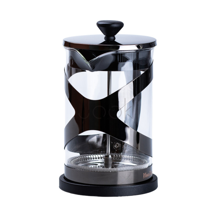Чайник прозорий заварювальний з френч пресом 800 мл Чорний HP33540B Для комфорту кожного дня 