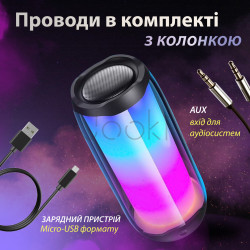 Портативная колонка с подсветкой 10 Вт Черный Для комфорта каждый день 