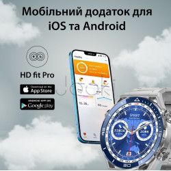 Смарт часы мужские водонепроницаемые умные часы с nfc часы для измерения давления Серый Проверенное качество Jooki