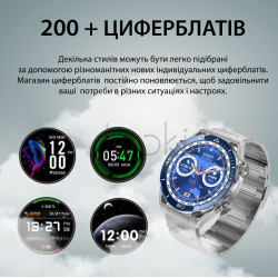 Смарт часы мужские водонепроницаемые умные часы с nfc часы для измерения давления Серый Проверенное качество Jooki