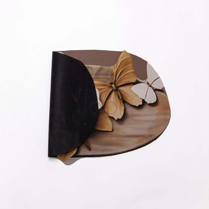 Килимок для ванної кімнати з 3D-ефектом Petal Relief 58*38 см діатомітовий Коричневий HP-42-35 Продумано до деталей 