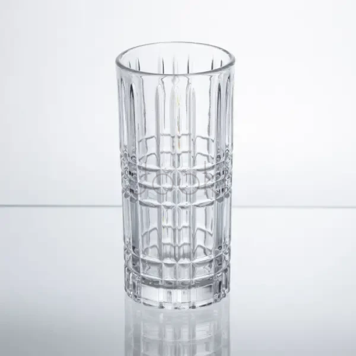 Набір склянок Geometric Glass 6 штук по 300 мл з рельєфним візерунком HP-17-3 Перевірена якість Jooki