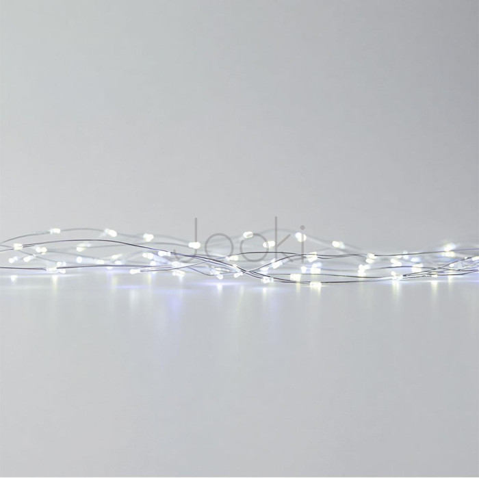 Новогодняя гирлянда комнатная нить 22 м 220 LED комнатная гирлянда белый провод Белый свет W220LED22MWW Твой стильный выбор 