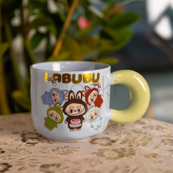 Чашка порцелянова Labubu Bring Joy 400 (мл) подарункова кружка прикольна чашка для дітей на подарунок FM-22C Зручність і стиль Jooki
