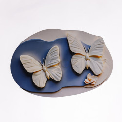 Коврик для ванной комнаты с 3D-эффектом Hover Bloom 38*58 см диатомитовый Синий HP-42-36 Функциональность Jooki