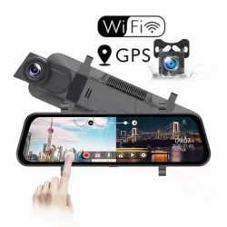 Видеорегистратор зеркало с камерой заднего вида Touch Screen Super FULL HD парктроник Vechicle Blackbox DVR  Jooki