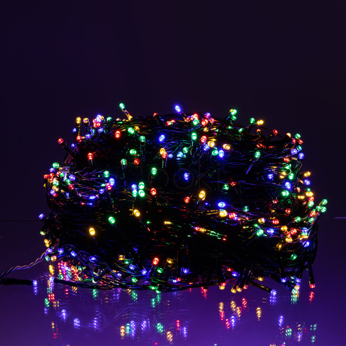 Гирлянда Рождественская фея уличная 100 (м) 1000 LED черный провод Мультиколор CF1000L100MBML Удобство и стиль Jooki