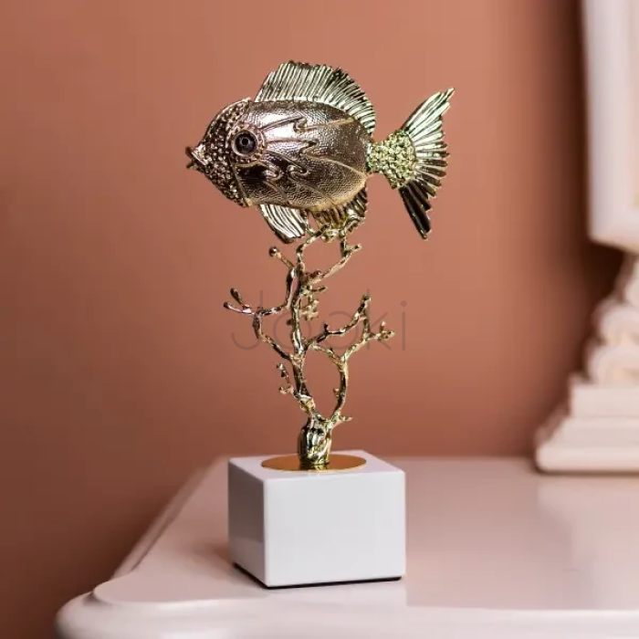 Декоративная фигурка Gold Fish 16x8x30 см металлическая HP-7-18  Jooki
