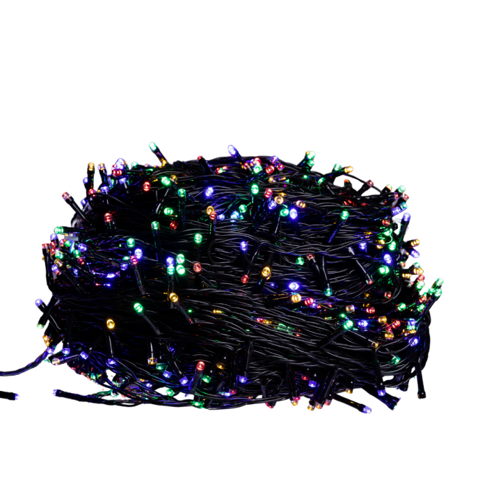 Гирлянда Рождественская фея уличная 100 (м) 1000 LED черный провод Мультиколор CF1000L100MBML Удобство и стиль Jooki