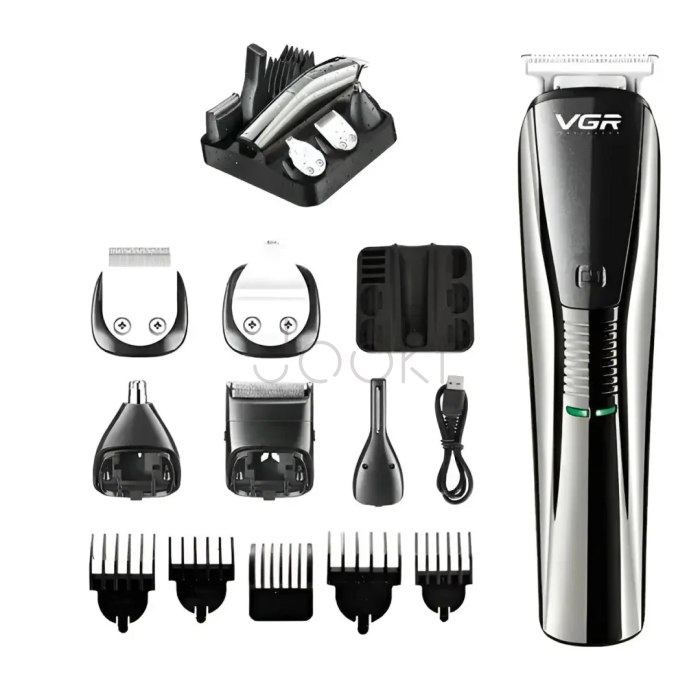 Машинка для стрижки VGR V-029 аккумуляторная серебро Практическое решение Jooki