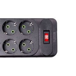 Сетевой фильтр удлинитель 5 м на 6 розеток 4 USB 2 Type-C и кнопкой выключения HP-5-16 Продумано до деталей 