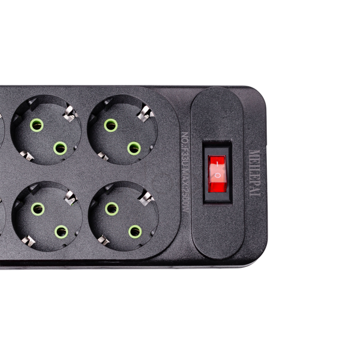 Сетевой фильтр удлинитель 5 м на 6 розеток 4 USB 2 Type-C и кнопкой выключения HP-5-16 Продумано до деталей 