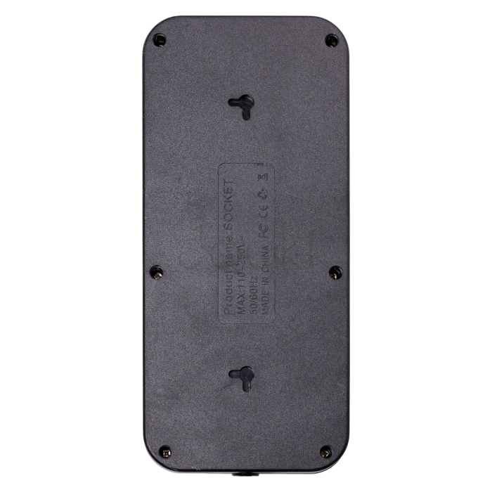 Мережевий фільтр подовжувач F06U на 6 розеток 4 USB 1 Type-C та кнопкою відключення 5 м Чорний HP-5-26 Зручність і стиль Jooki