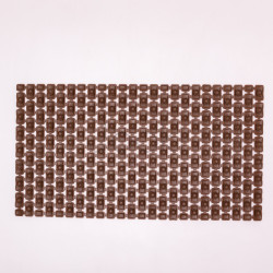 Килимок для душу із полівінілхлориду на присосках 73×40 см Коричневий HP-42-8BR  Jooki
